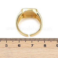 Brass Adjustable Cuff Rings&nbsp;RJEW-C140-07G