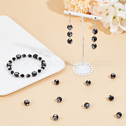 54Pcs Glazed Porcelain Round Beads&nbsp;PORC-SC0001-09