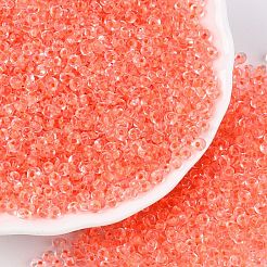 8/0 Inside Colours Transparent Glass Seed Beads&nbsp;X1-SEED-T007-06H
