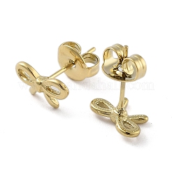 Ion Plating(IP) 304 Stainless Steel Stud Earrings&nbsp;EJEW-P258-33G