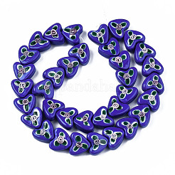 Handmade Bumpy Lampwork Beads Strands&nbsp;LAMP-N021-031B