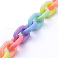 Handmade Acrylic Cable Chains&nbsp;X-AJEW-JB00643