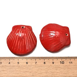 Seashell Shaped Porcelain Pendants&nbsp;PORC-O003-01B-08