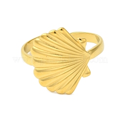 Ocean Beach Series 304 Stainless Steel Cuff Ring&nbsp;RJEW-Q820-02D