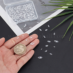 150Pcs Cubic Zirconia Pointed Back Cabochons&nbsp;ZIRC-HY0001-15