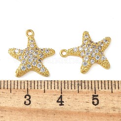 Brass Micro Pave Cubic Zirconia Pendants&nbsp;KK-C086-08G