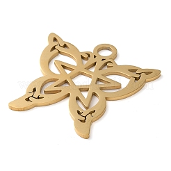304 Stainless Steel Pendants&nbsp;STAS-R116-09G