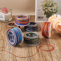 6 Rolls 6 Colors Segment Dyed Polyester Thread&nbsp;OCOR-EL0001-01A