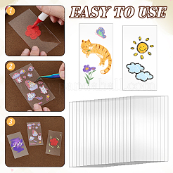 240Pcs Transparent Acrylic Blank Place Cards&nbsp;AJEW-WA0001-90