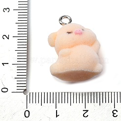 Flocky Resin Pendants&nbsp;FIND-S001-01B