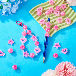 24Pcs 4 Styles Acrylic Beads Sets&nbsp;OACR-TA0002-84A