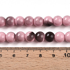 Baking Paint Glass Beads Strands&nbsp;DGLA-N013-8mm-09