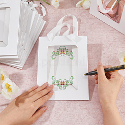 Rectangle Paper Storage Bags with Handle&nbsp;ABAG-WH0046-26A-01