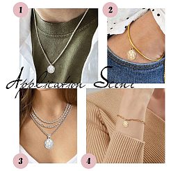 20Pcs 2 Colors 304 Stainless Steel Charms&nbsp;STAS-SC0004-22