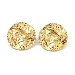 Hammered 304 Stainless Steel Studs Earring&nbsp;EJEW-Z049-06G