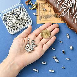100Pcs 10 Styles Tibetan Style Zinc Alloy Spacer Beads&nbsp;FIND-CJ0004-94