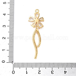 Brass Micro Pave Cubic Zirconia Pendants&nbsp;KK-D024-17G