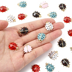 24Pcs 5 Styles Alloy Enamel Pendants&nbsp;ENAM-FS0002-94
