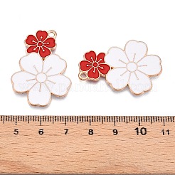 Alloy Enamel Pendants&nbsp;ENAM-T020-37C-RS