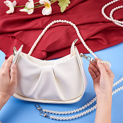8Pcs 8 Styles White Acrylic Round Beads Bag Handles&nbsp;FIND-TA0001-39