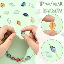 170Pcs 17 Colors Electroplate Glass Beads&nbsp;EGLA-YW0005-59