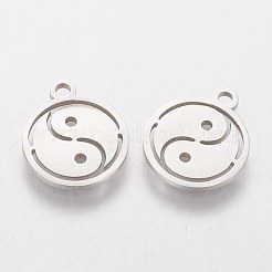 Non-Tarnish Feng Shui 304 Stainless Steel Charms&nbsp;STAS-Q201-T056