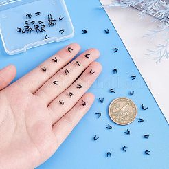 50Pcs Ion Plating(IP) 304 Stainless Steel Bead Tips&nbsp;STAS-UN0038-02