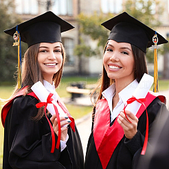 Polyester Doctoral Cap Graduation Tassel Pendant Hanging&nbsp;HJEW-PH01933