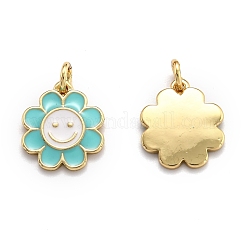 Brass Enamel Charms&nbsp;X-KK-O135-01E