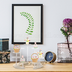 9-Tier Transparent Acrylic Products Adjustable Display Resers&nbsp;ODIS-WH0002-62A