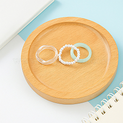 4 Sets 2 Colors Acrylic Finger Rings for Women&nbsp;RJEW-GO0001-23