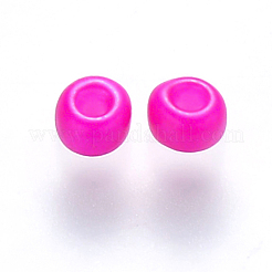 8/0 Baking Paint Glass Round Seed Beads&nbsp;SEED-S036-01B-03