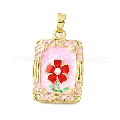Brass Enamel Pendants&nbsp;KK-Z102-22G
