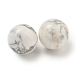 Natural Howlite Round Ball Figurines Statues for Home Office Desktop Decoration&nbsp;G-P532-02A-27