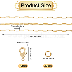 5M 304 Stainless 304 Steel Paperclip Chains&nbsp;FIND-GL0001-82
