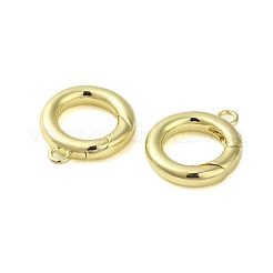 Brass Spring Gate Rings&nbsp;KK-B089-12B-G