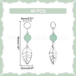 4Sets Leaf Tibetan Style Alloy Pendants&nbsp;FIND-UN0002-74