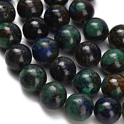 Natural Azurite Beads Strands&nbsp;G-Z110-C05-10mm
