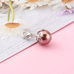 Baking Paint Pearlized Glass Pearl Round Beads&nbsp;HJEW-JM00460
