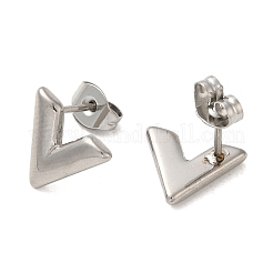 Non-Tarnish 304 Stainless Steel Stud Earring&nbsp;EJEW-C099-03P