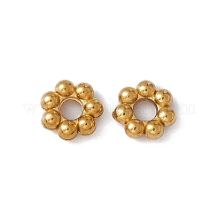 Ion Plating(IP) 304 Stainless Steel Daisy Spacer Beads&nbsp;STAS-G291-01B-G