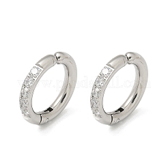 304 Stainless Steel Micro Pave Clear Cubic Zirconia Cuff Earrings&nbsp;EJEW-C096-60P