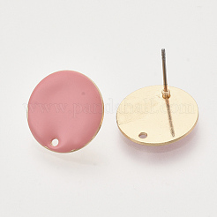 Iron Enamel Stud Earring Findings&nbsp;IFIN-N003-02B