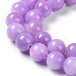 Dyed Natural Green Jade Beads Strands&nbsp;JBS053-10MM-29
