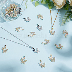 30Pcs 3 Colors Alloy Enamel Pendants&nbsp;FIND-ME0002-09