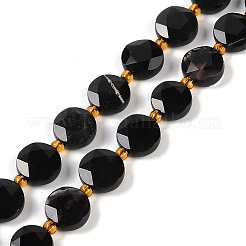 Natural Obsidian Beads Strands&nbsp;G-C116-A26-01