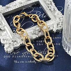 304 Stainless Steel Cable Chain Bracelets for Women Men&nbsp;BJEW-F488-34G