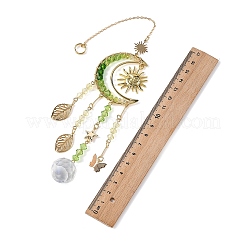 Sun & Moon 304 Stainless Steel & Brass Suncatchers&nbsp;HJEW-TA00485