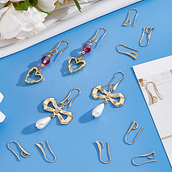 40Pcs Brass Earring Hooks&nbsp;KK-BBC0024-45
