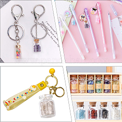 23Pcs Transparent Glass Wishing Bottle Decoration&nbsp;DJEW-PH0001-15